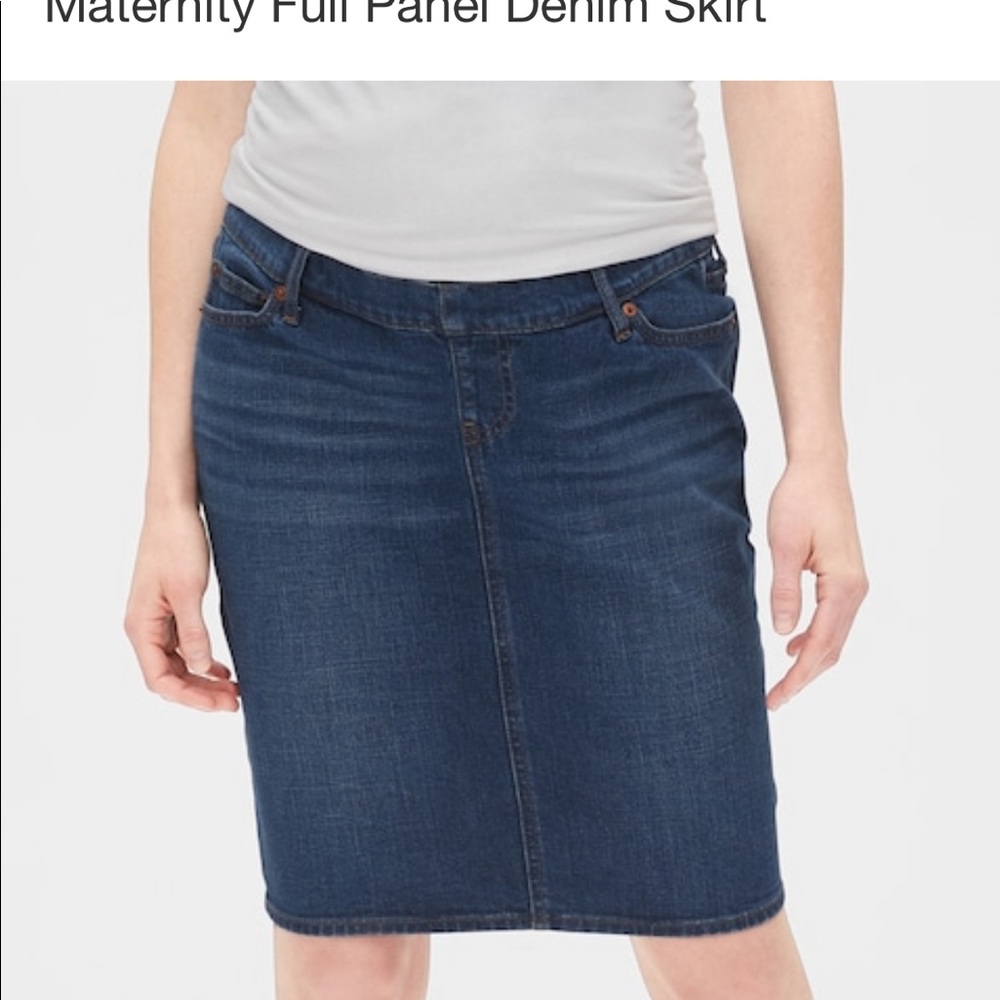 Gap jean Maternity skirt